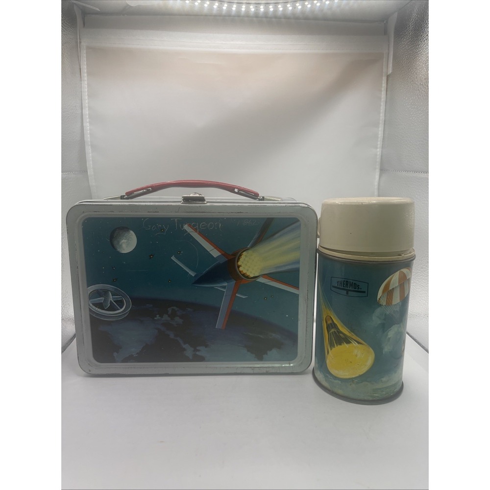 Vintage Satellite Lunchbox And Thermos 1958 By Thermos